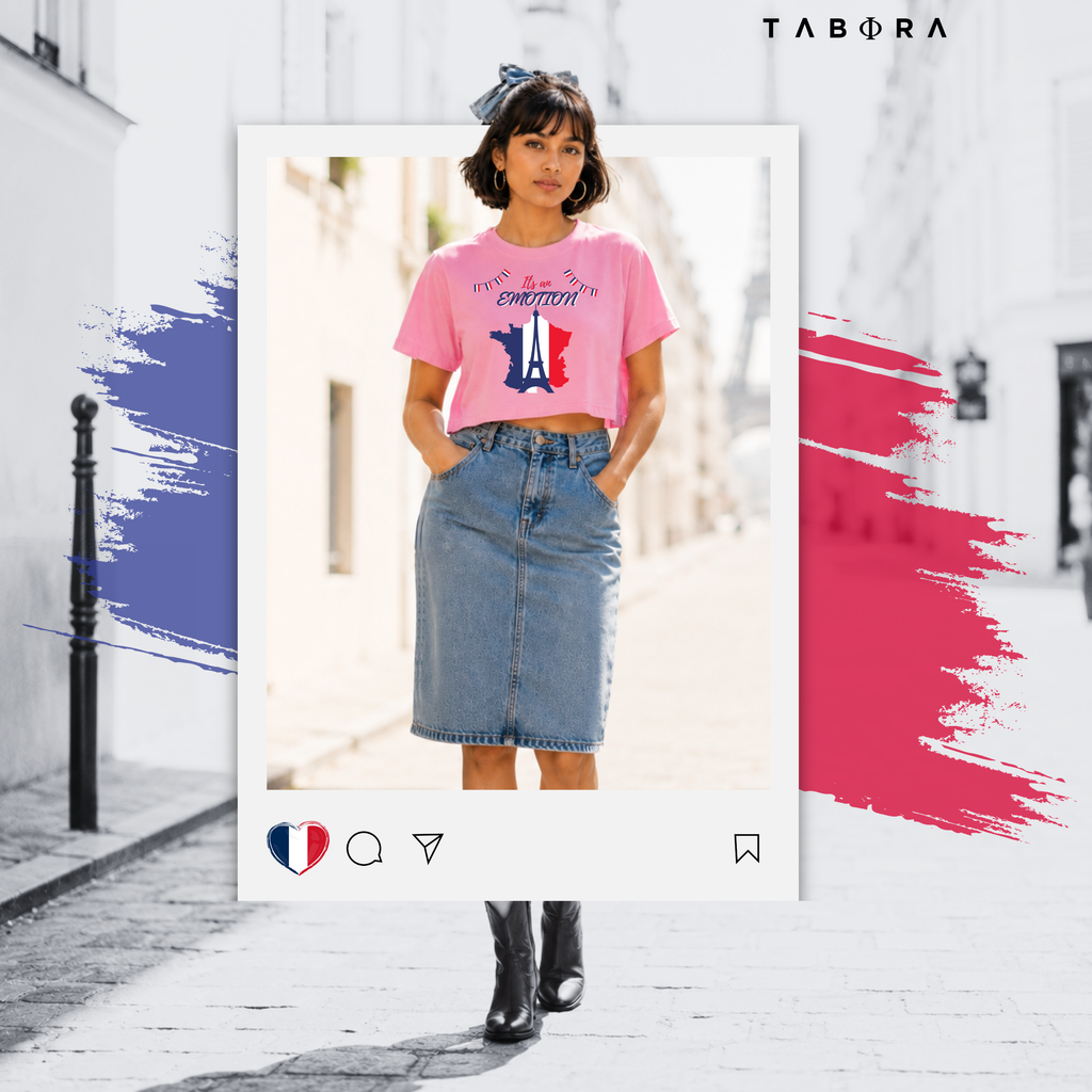 Paris Wanderlust Crop Top