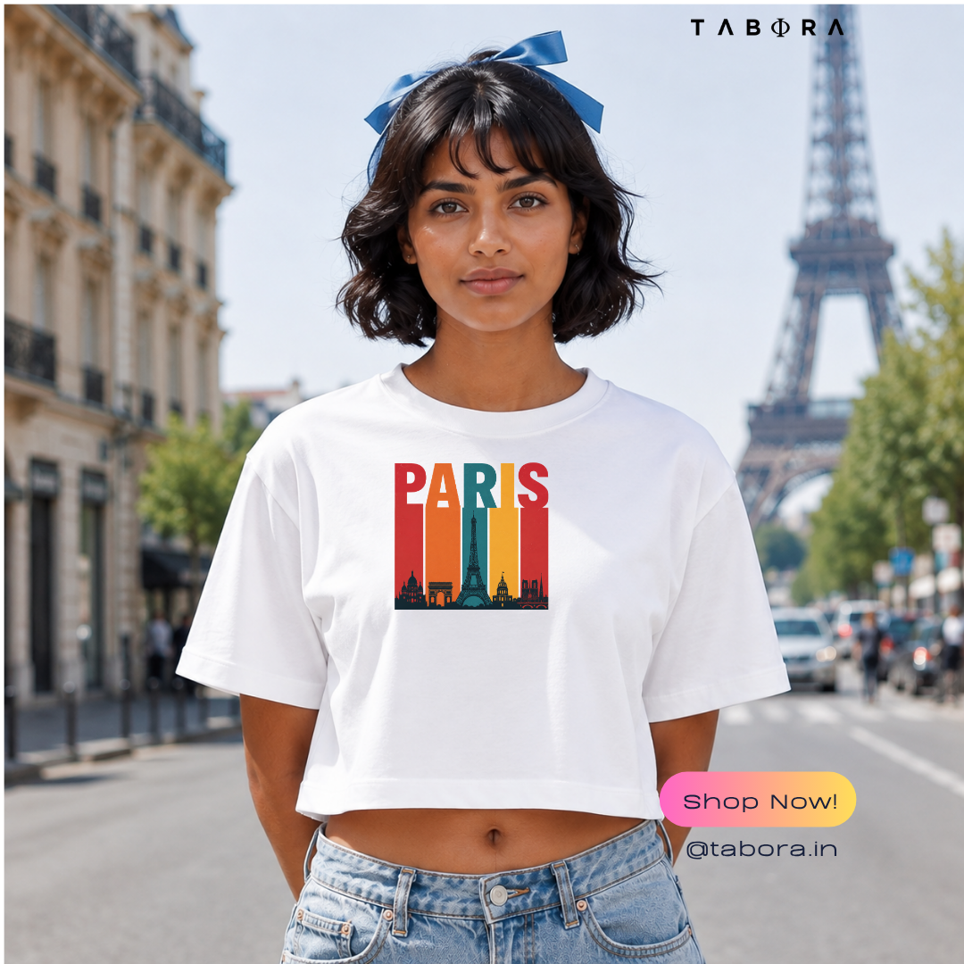 Parisian Skyline Graphic Tee