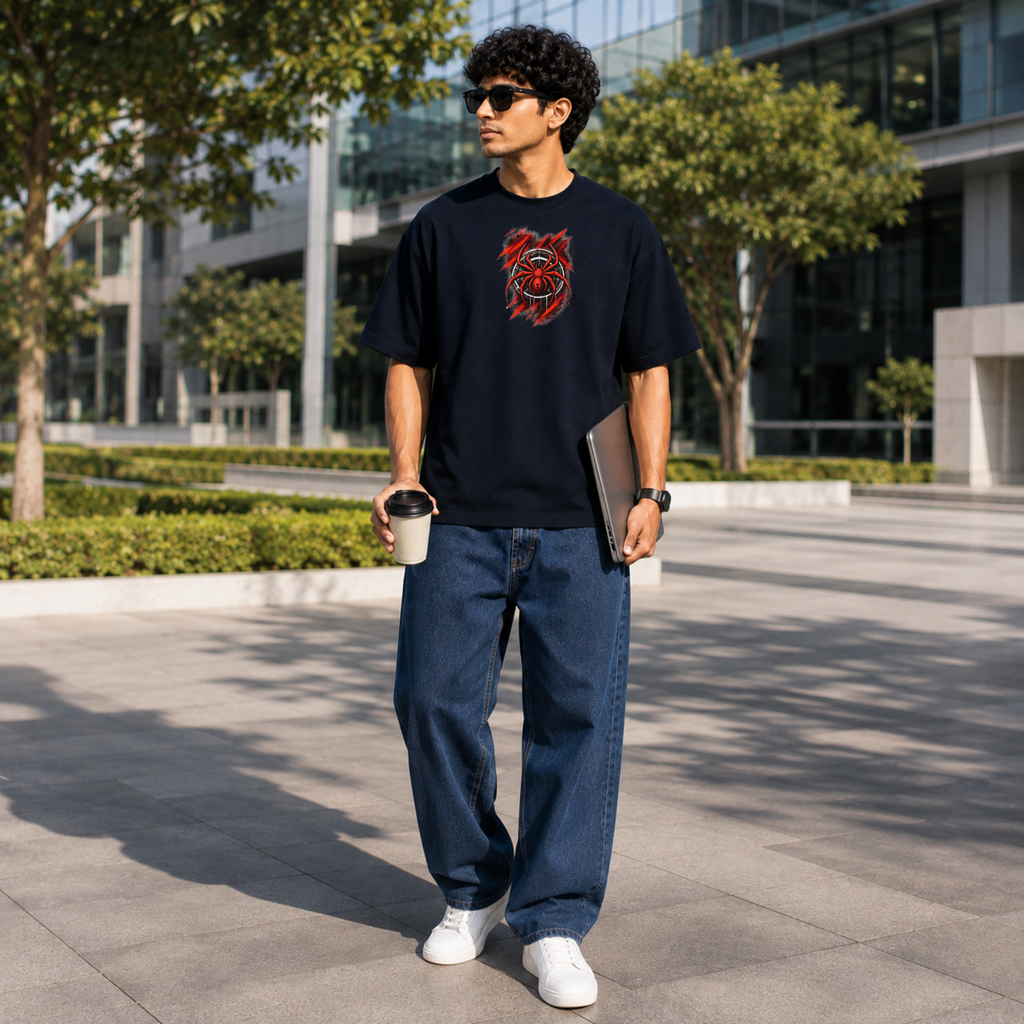 Spider Man Unisex Oversized Classic T-Shirt