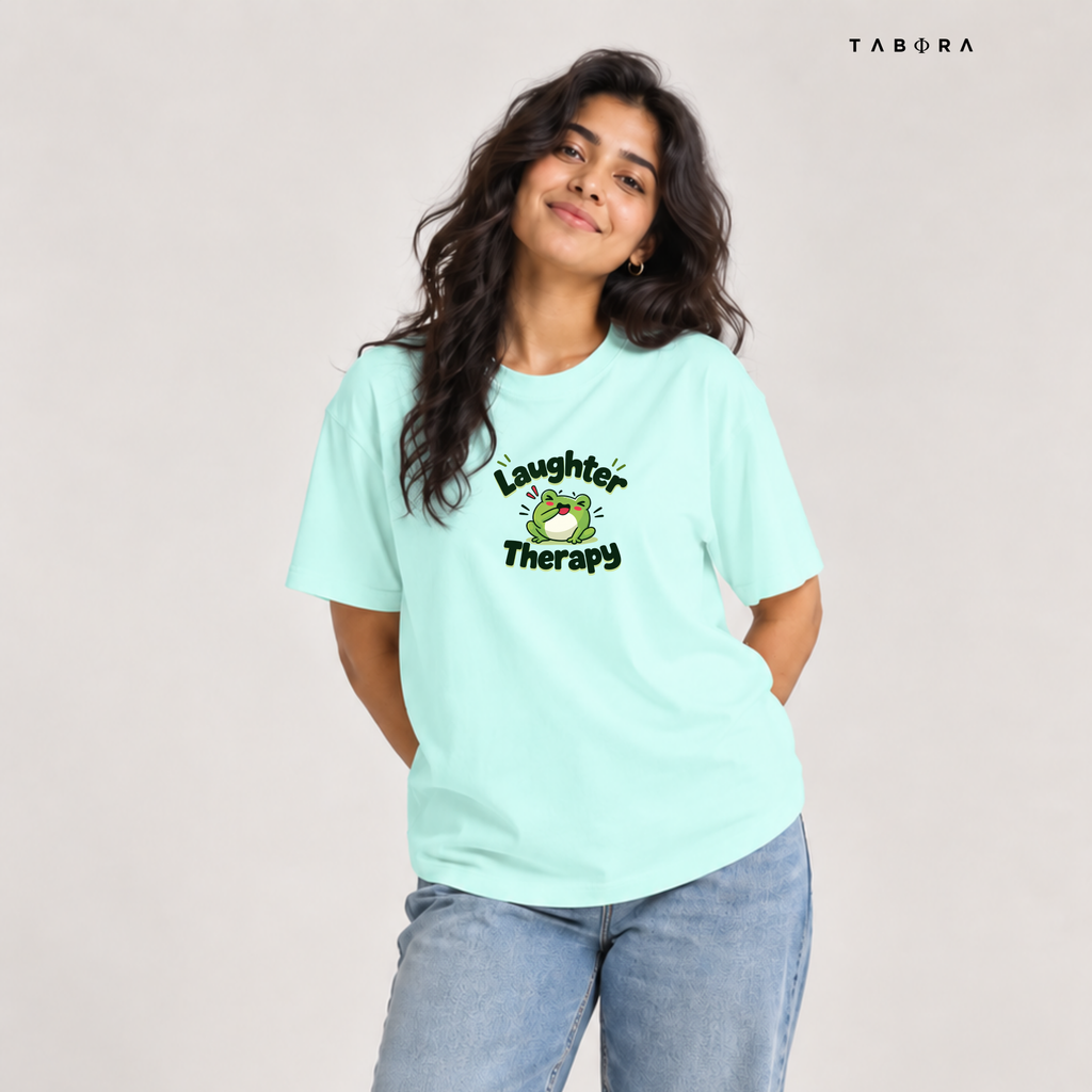 Laughter Therapy Women Regular Fit Tee - FRONT