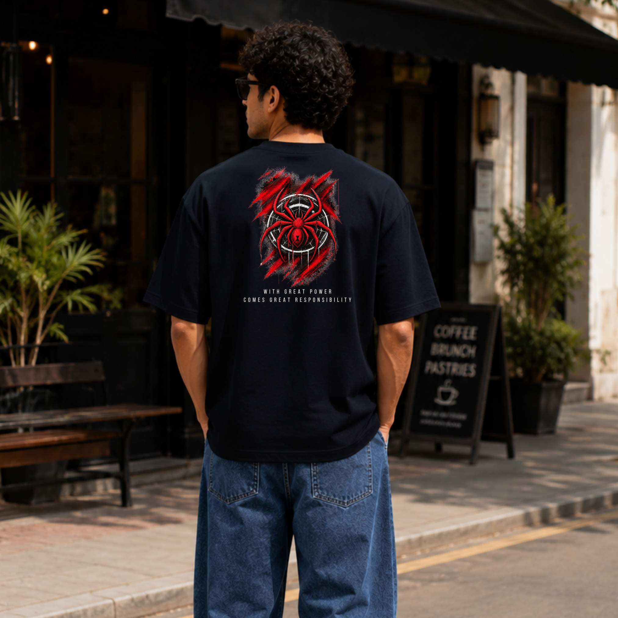 Spider Man Unisex Oversized Classic T-Shirt
