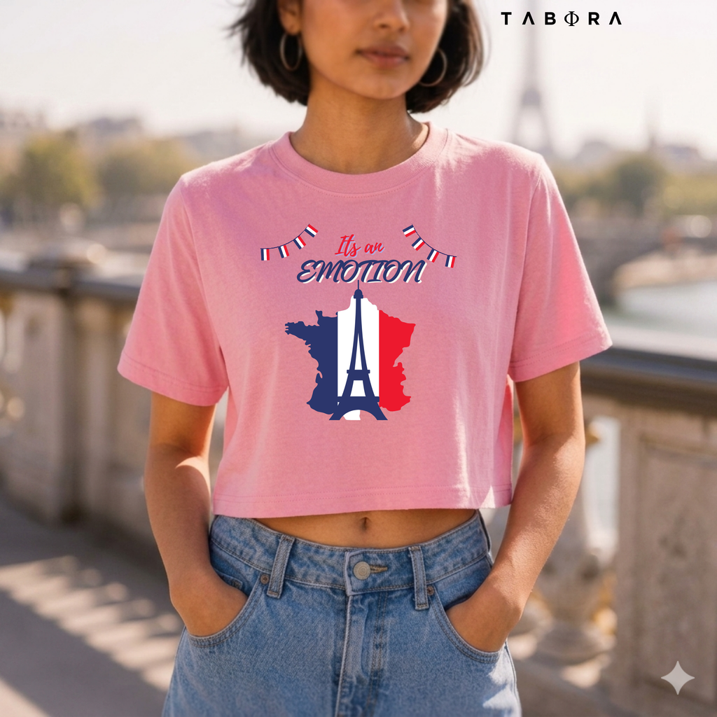 Paris Wanderlust Crop Top