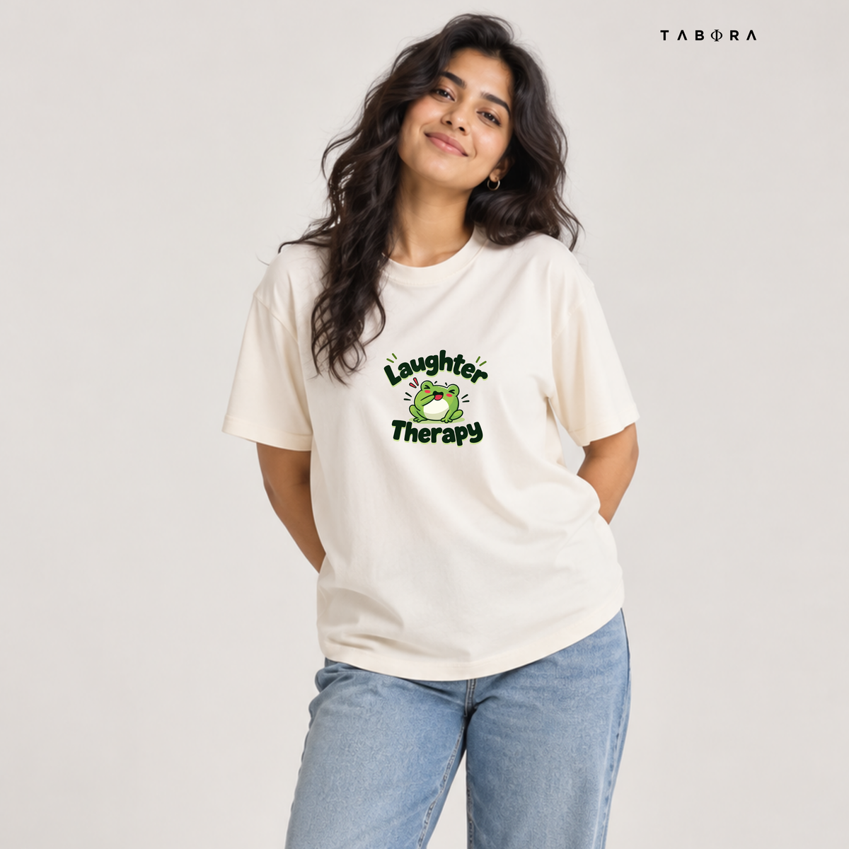 Laughter Therapy Women Regular Fit Tee - FRONT