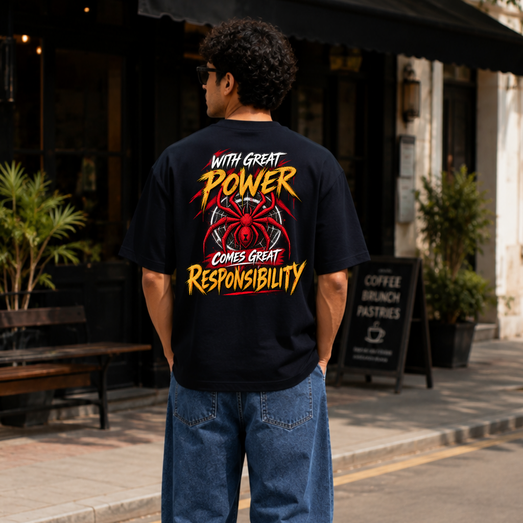 Spider Man Terry Oversized Tee