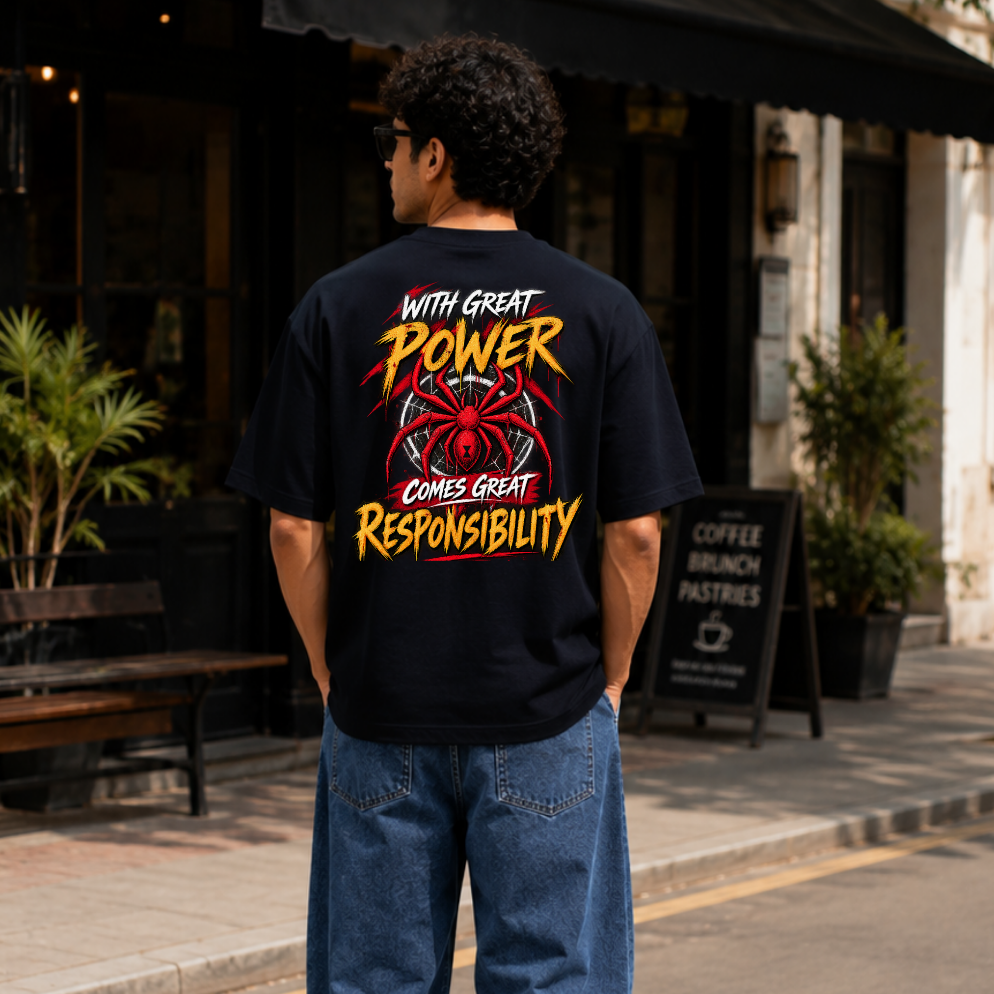Spider Man Terry Oversized Tee