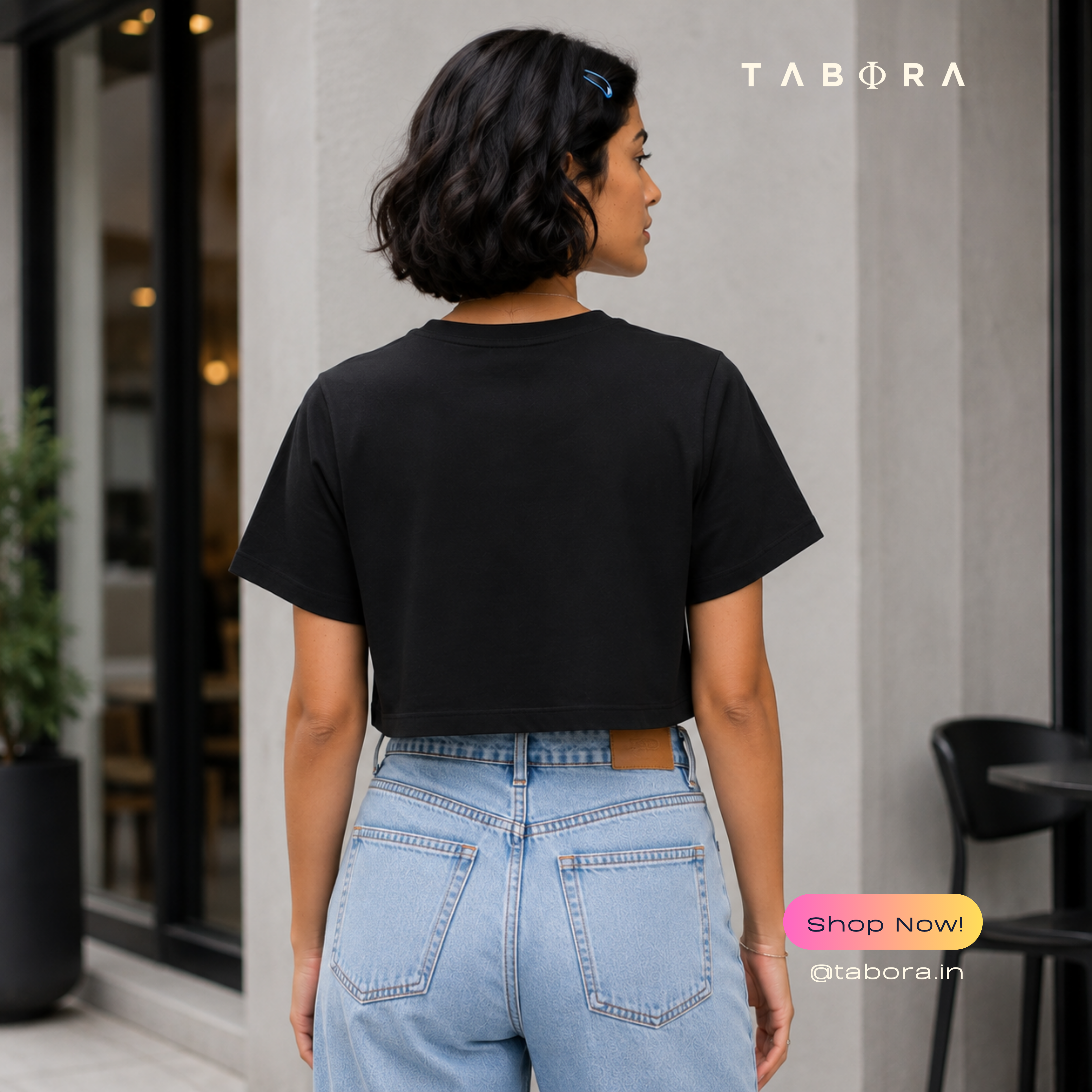 Bonjour Paris Crop Tee