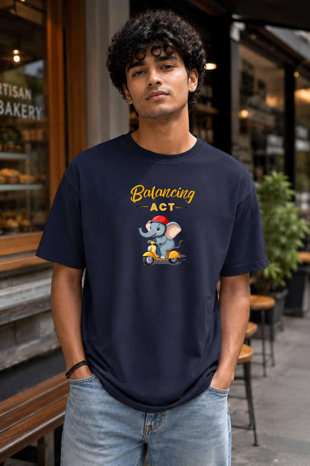 Balancing Act – Graphic Crew Tee