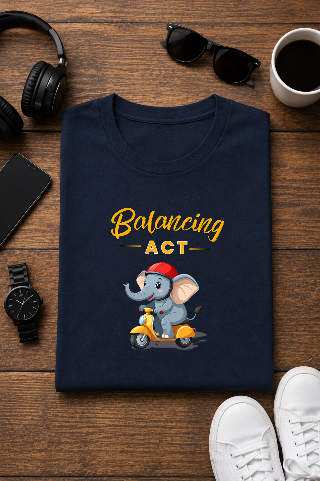 Balancing Act – Graphic Crew Tee