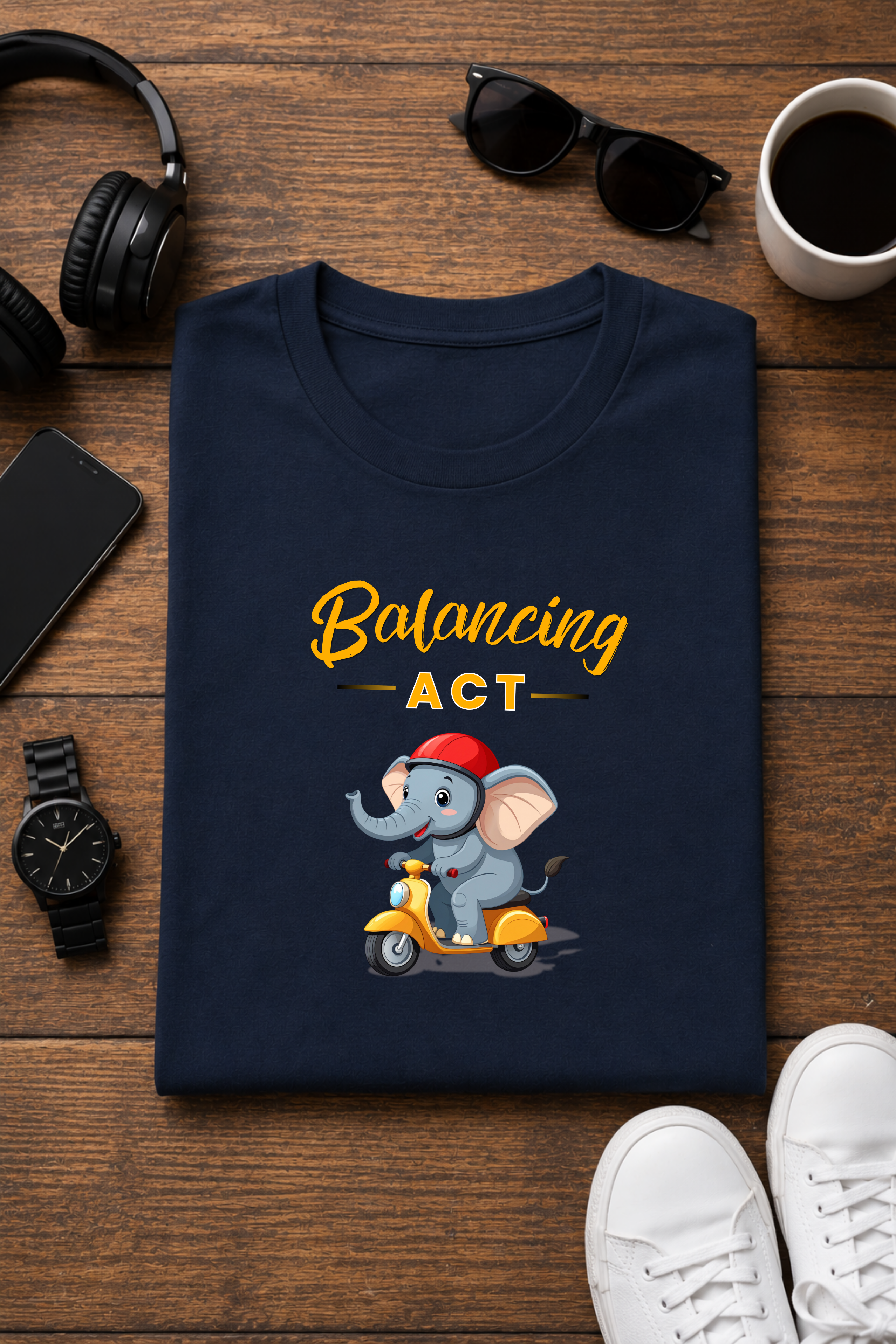 Balancing Act – Graphic Crew Tee