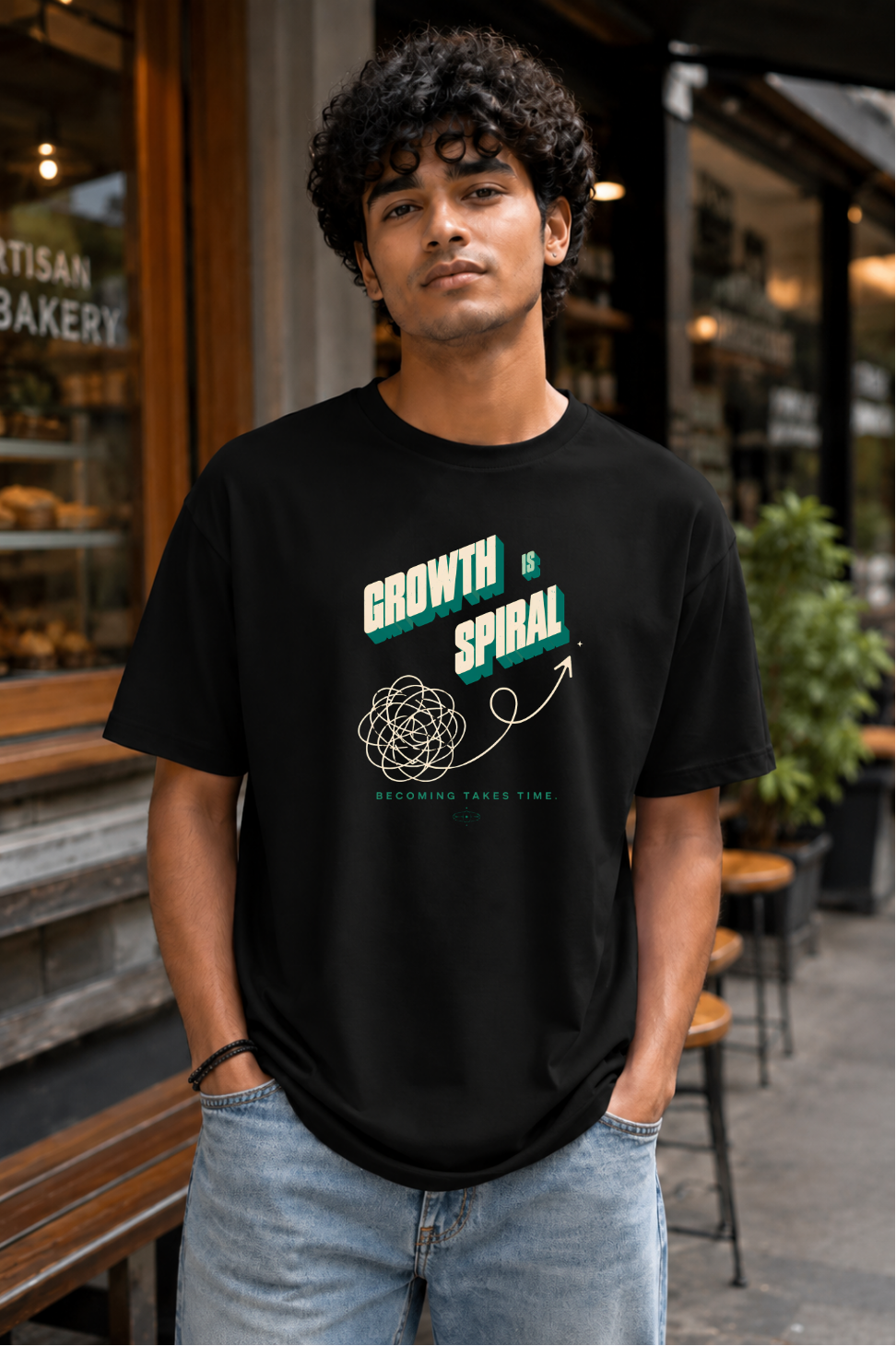 Spiral Theory Oversized Tee