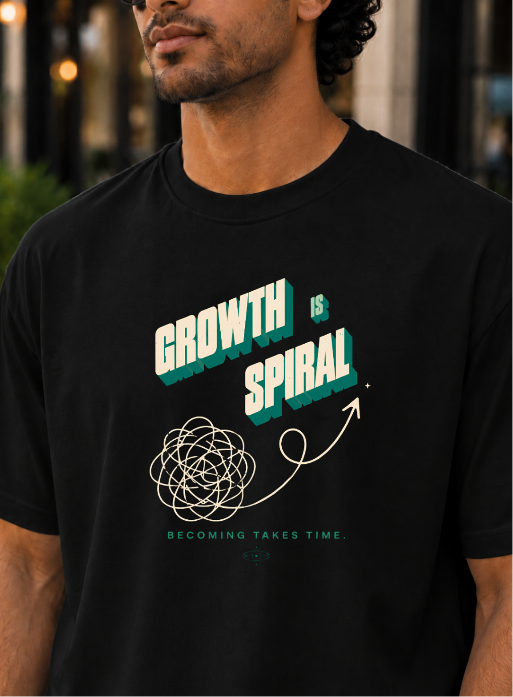 Spiral Theory Oversized Tee