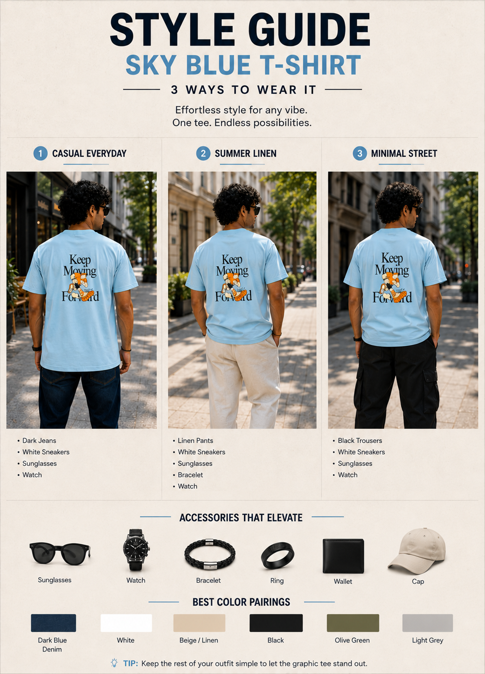 Keep Moving Forward Minimal Graphic Tee