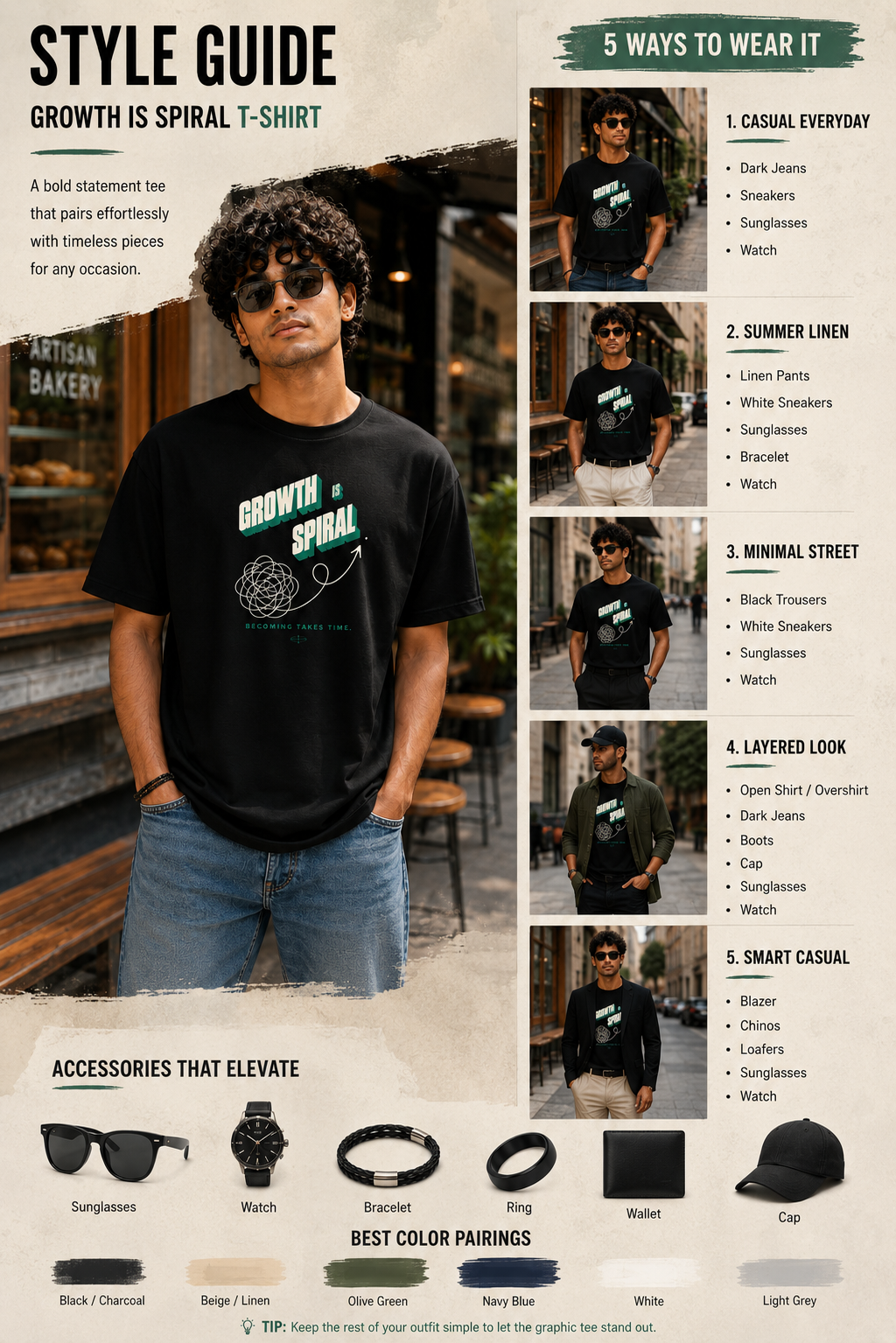 Spiral Theory Oversized Tee