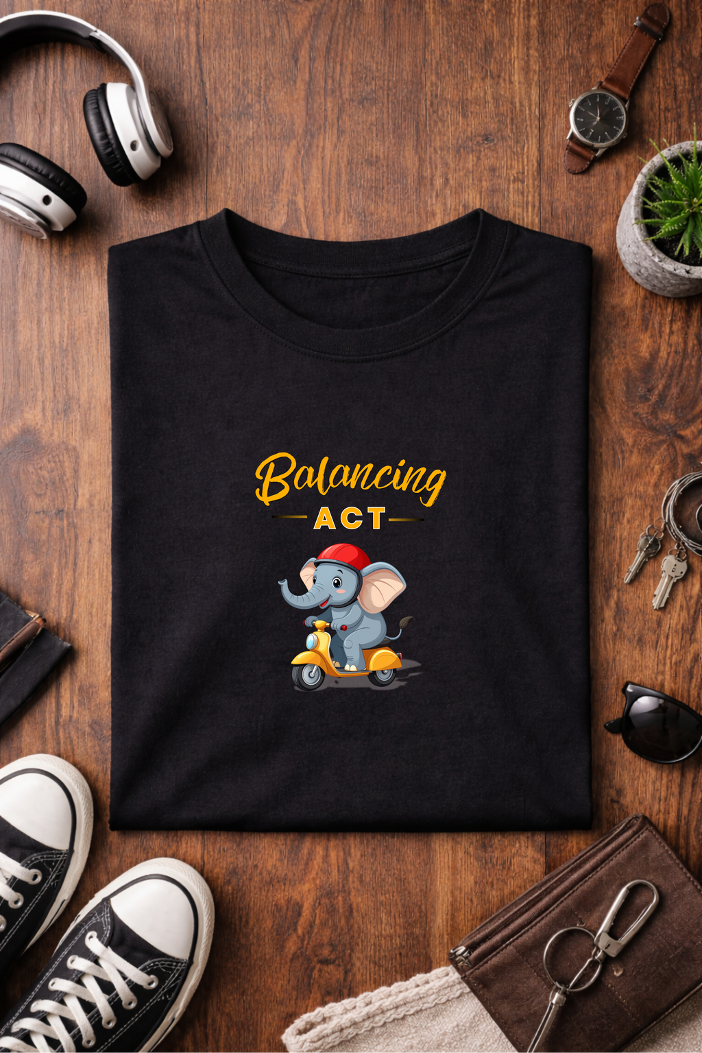 Balancing Act – Graphic Crew Tee